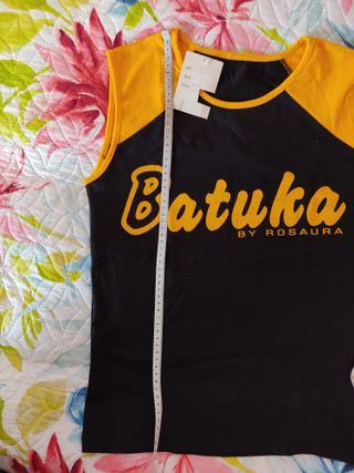 Camiseta Batuka Rosaura Talla S Negra y Amarilla