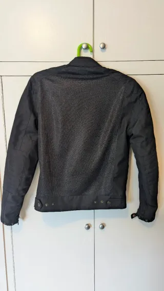 Chaqueta de moto SEGURA OSKAR vintage negra "S".