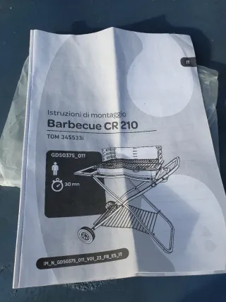 Barbacoa metálica negra