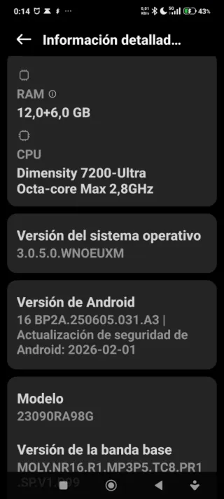 Xiaomi Redmi Note 13 Pro+ negro.
