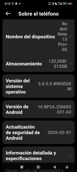 Xiaomi Redmi Note 13 Pro+ negro.