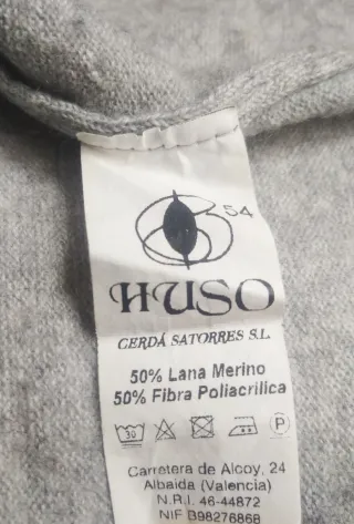 Jersey Lana Merino 50% Gris