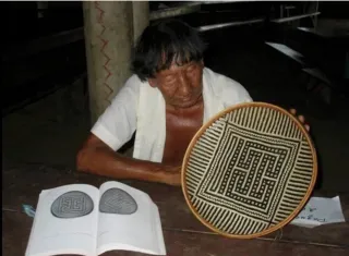 Cesta antigua del Amazonas