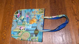 Borsa tessuto multicolor nuova