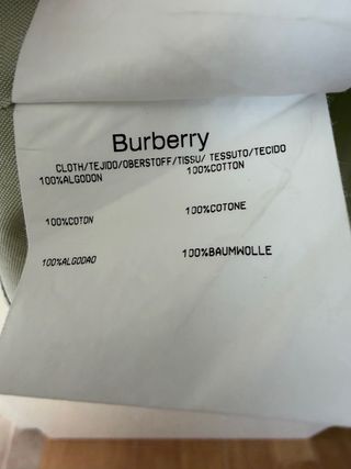 Camisa Burberry Verde Caballero