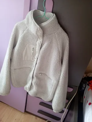 Chaqueta polar mujer gris