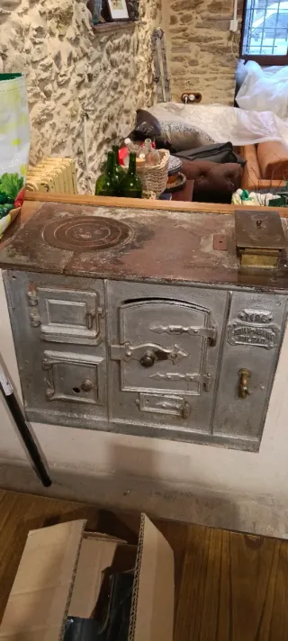 Cocina antigua de leña