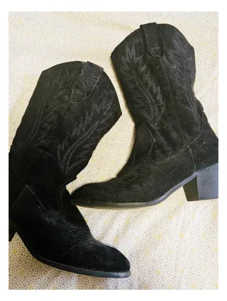 Botas de ante negras