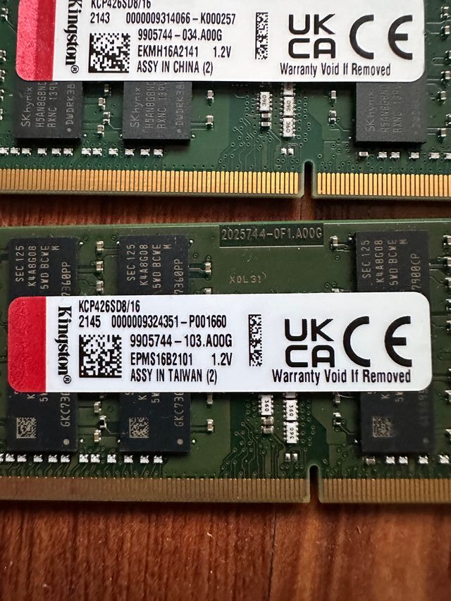 Kingston DDR4 SO-DIMM 16GB 3200MHz PC4-25600