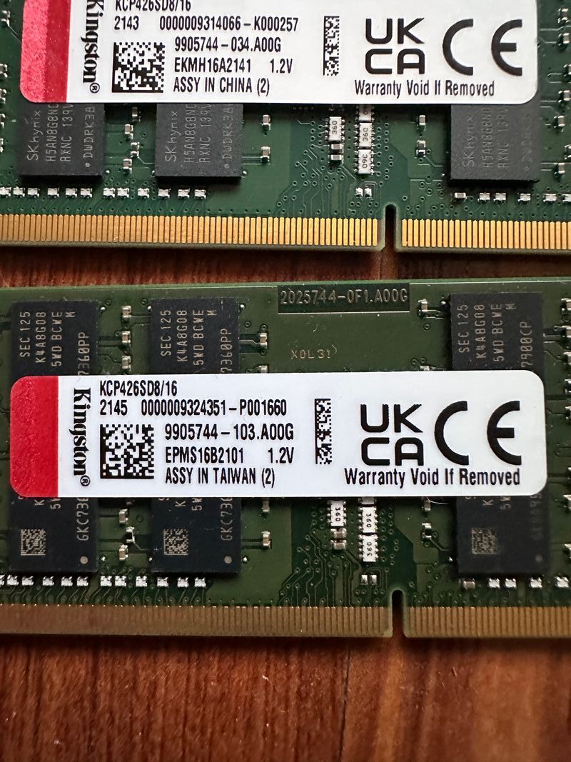 Kingston DDR4 SO-DIMM 16GB 3200MHz PC4-25600