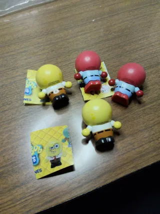 Set 4 Personaggi Spongebob