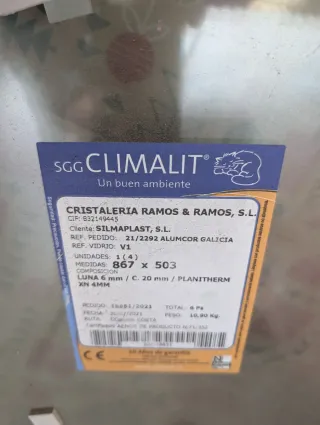 Ventana PVC Kommerling Climalit Nueva blanca