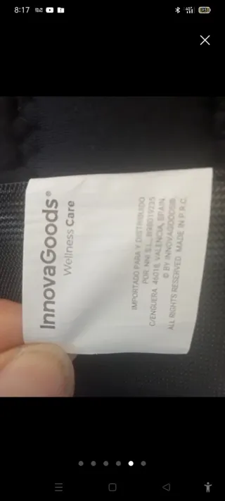 Corrector de Postura Espalda Negro