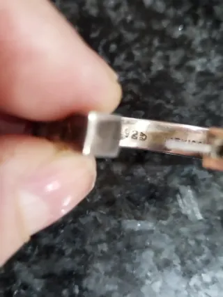 Pendientes aro plata de ley.