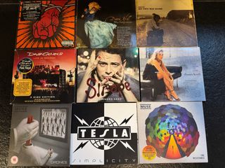 Lote CDs: Metallica, David Gilmour, Muse, Tesla