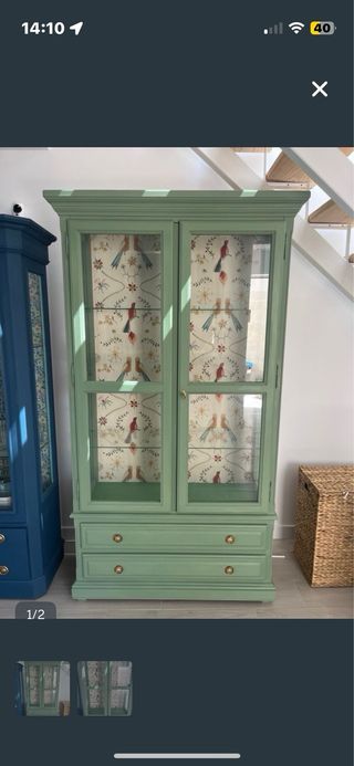 Vetrina antica in legno