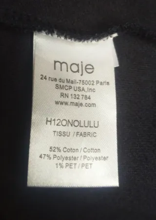 Jersey MAJE Azul Brillante 52% Algodón