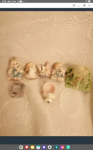 6 Miniature Angeli in resina