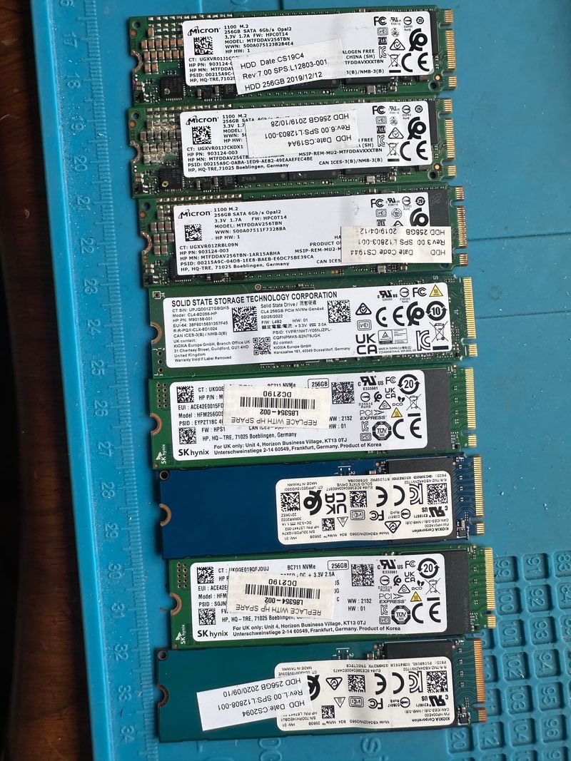 SSD M.2 256GB SATA/NVMe