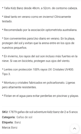 Occhiali da sole Kids Banz rossi