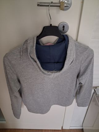 Felpa leggera Erika Dance grigia cappuccio 12 anni