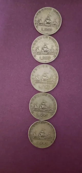 5 Lire Caravelle Monete