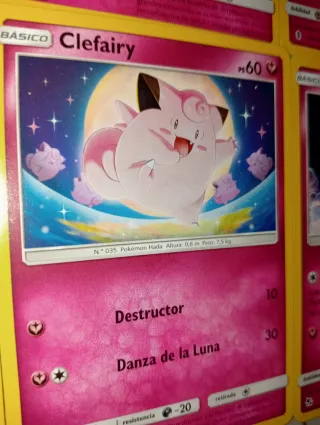 Lote 6 Cartas Pokémon energía HADA.
