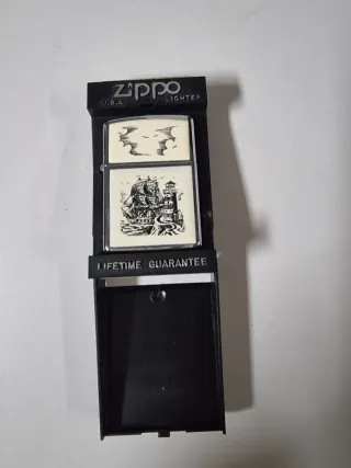 MECCHERO ENCENDIDO ZIPPO USA DESIGN GALEONE FARO