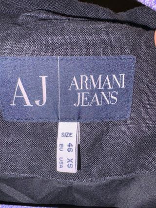 Giacca Armani Jeans Uomo Tg. M Nera