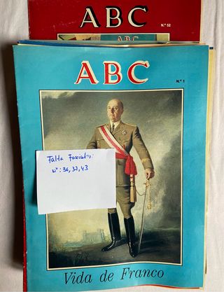 Fasciculos del ABC , de la vida de Franco