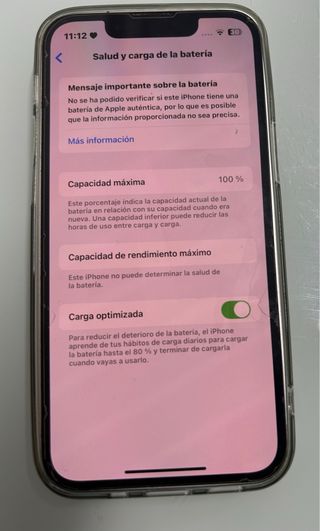 iPhone 13 mini 128GB Blanco - Batería 100%