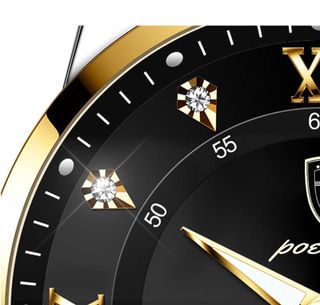 Reloj elegante hombre Dorado y Plata