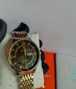 Reloj elegante hombre Dorado y Plata