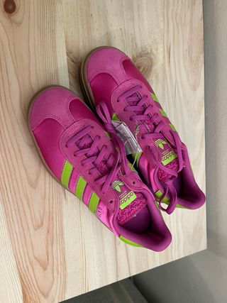 Zapatillas Adidas Gazelle Bold W Rosa/Verde