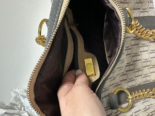 Bolso CH Carolina Herrera Beige y Dorado