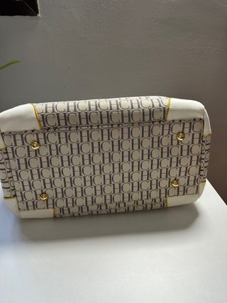 Bolso CH Carolina Herrera Beige y Dorado