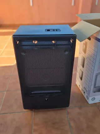 Estufa de gas negra