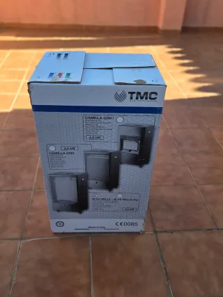 Estufa de gas negra