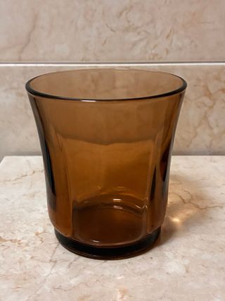6 Vasos Duralex Ondas Vintage Marrón