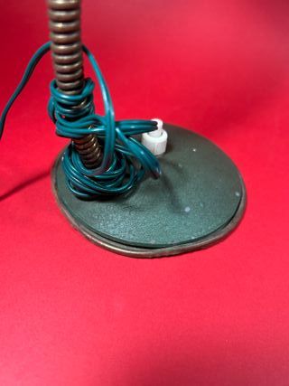 Lámpara Escritorio Vintage Verde Latón