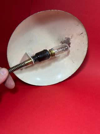 Lámpara Escritorio Vintage Verde Latón