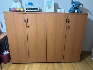 Pack de 2 muebles de almacenaje de madera