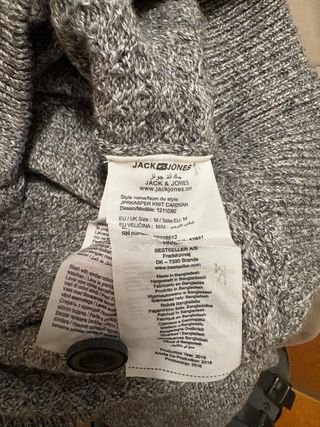 Cardigan Jack & Jones Uomo Grigio M