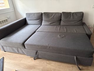 Divano letto Friheten Ikea grigio a 3 posti