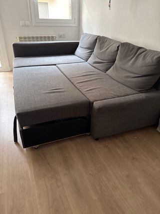 Divano letto Friheten Ikea grigio a 3 posti