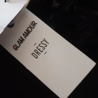 Tubino Glam Amour nero con pizzo