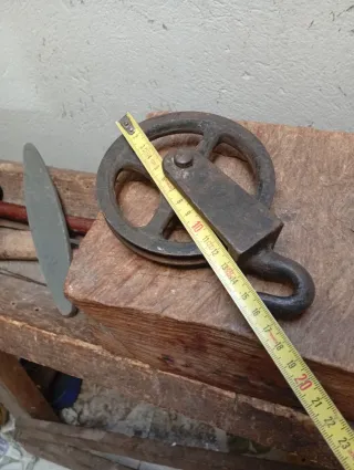 Roldana antigua de fundicion