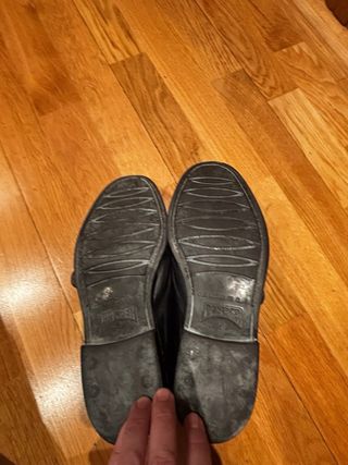 Camper Zapatos Negros Monk Strap