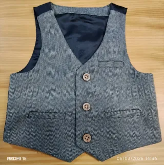 Conjunto Bebé Camisa Chaleco Pantalón