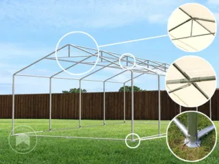 Carpa Toolport 6x12m Blanca